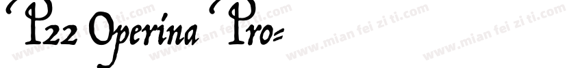 P22 Operina Pro字体转换